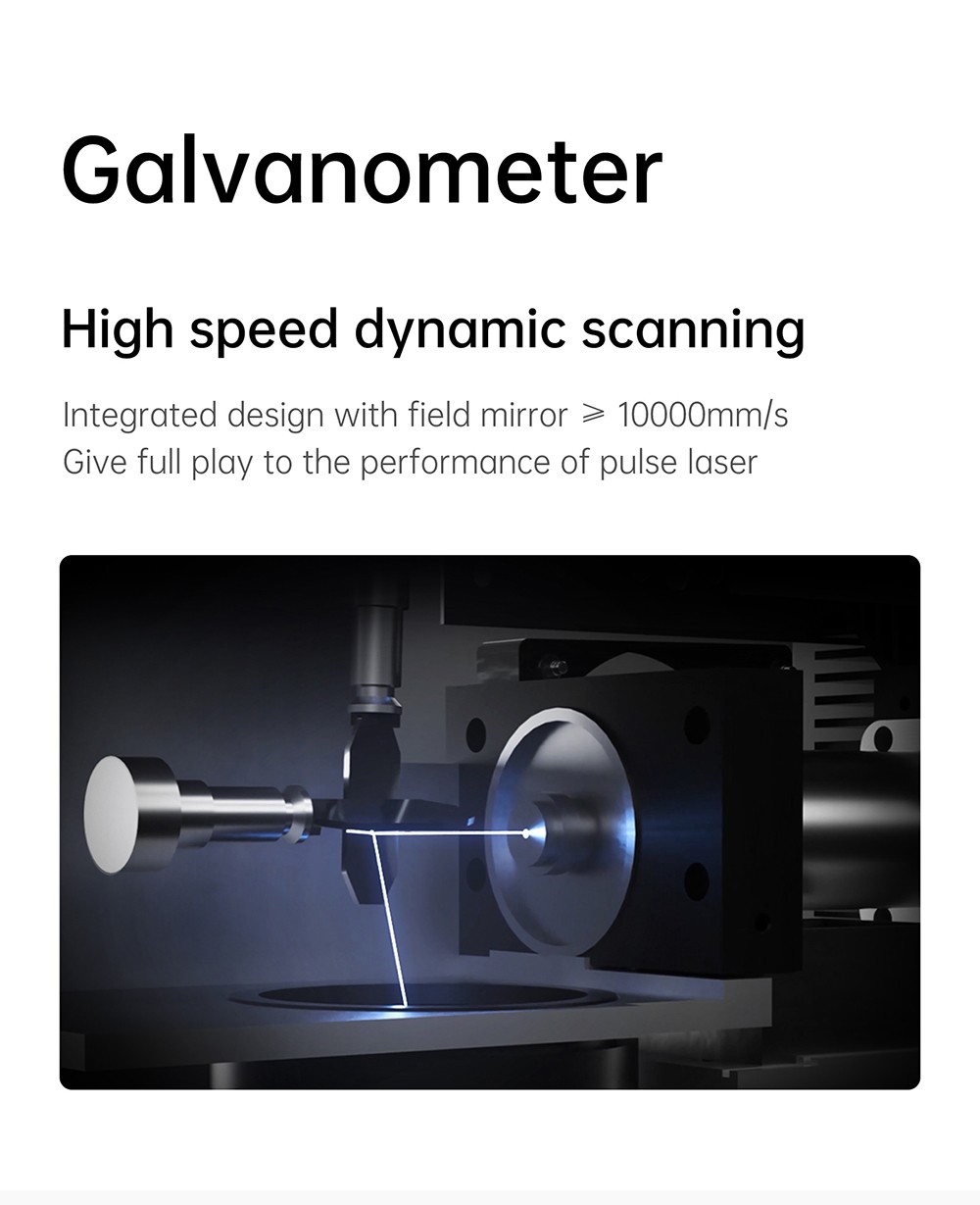 MR CARVE M4 Laser Engraver Cutter, 2W+5W Dual Laser, 0.001mm Accuracy, 10000mm/s Speed, 360 Degree Rotation Carving, Engraving All Materials, 70*70mm - AU Plug