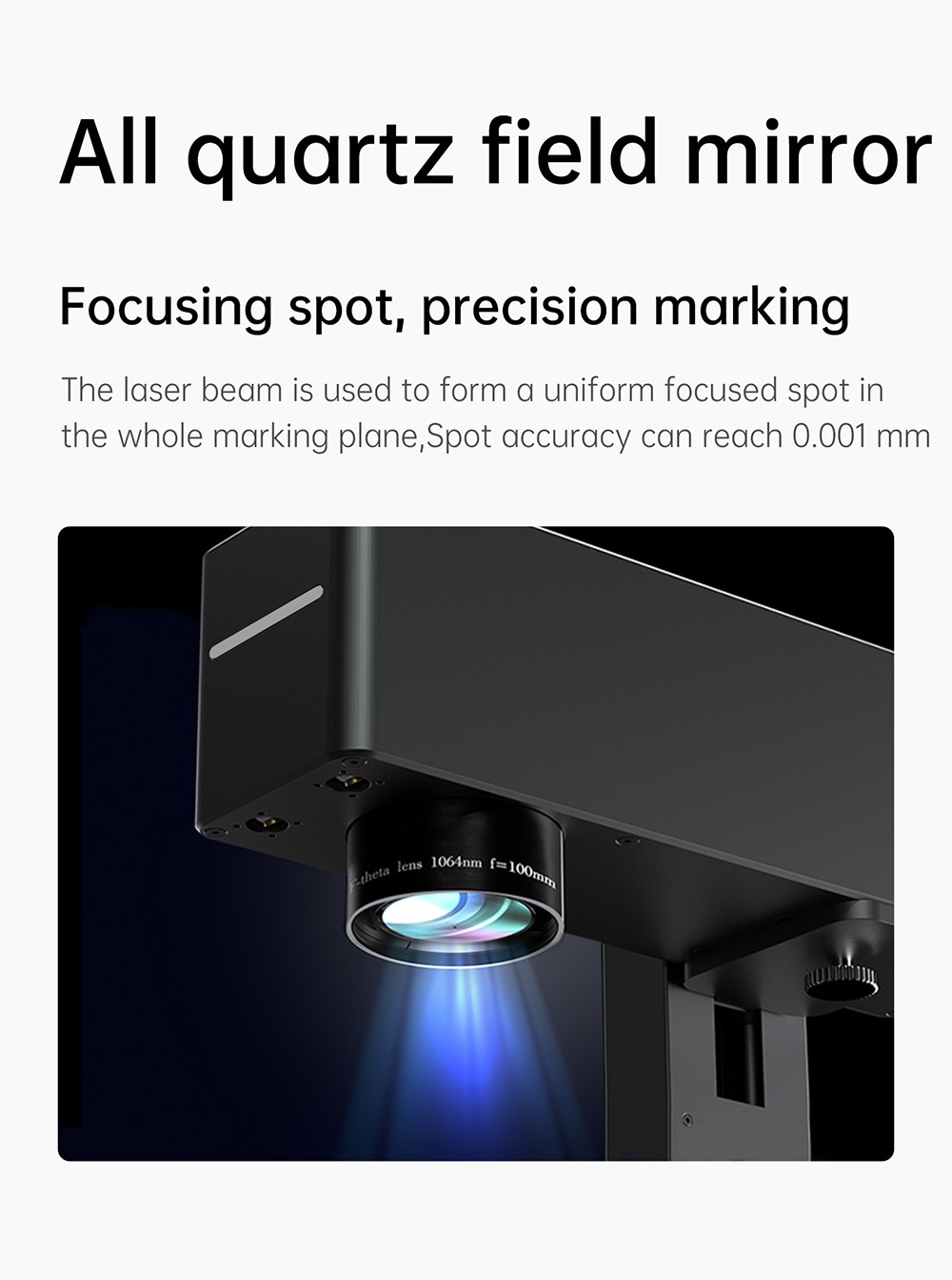 MR CARVE M4 Laser Engraver Cutter, 2W+5W Dual Laser, 0.001mm Accuracy, 10000mm/s Speed, 360 Degree Rotation Carving, Engraving All Materials, 70*70mm - UK Plug