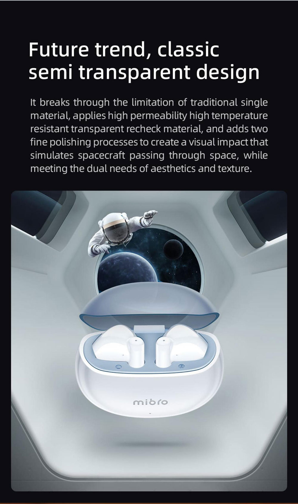 Mibro Earbuds 2 TWS True Wireless Stereo Earbuds, Bluetooth 5.3, AI Noise Cancellation - Black 10 Mibro Earbuds 2 TWS True Wireless Stereo Earbuds, Bluetooth 5.3, AI Noise Cancellation - Black