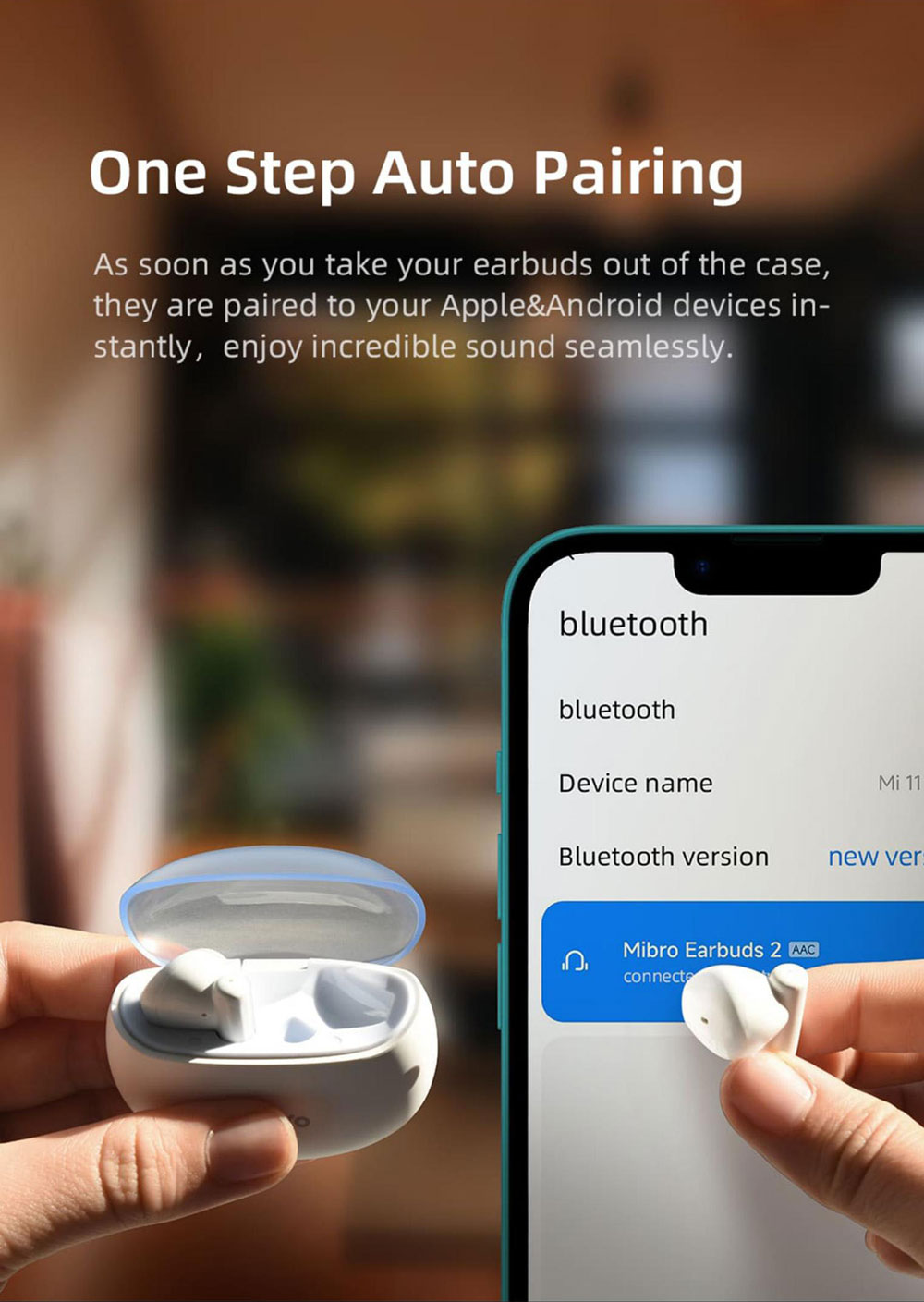 Mibro Earbuds 2 TWS True Wireless Stereo Earbuds, Bluetooth 5.3, AI Noise Cancellation - Black 11 Mibro Earbuds 2 TWS True Wireless Stereo Earbuds, Bluetooth 5.3, AI Noise Cancellation - Black