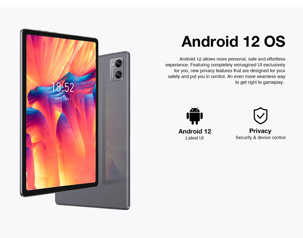 N-one NPad Plus MTK8183 Octa Core 6 GB + 128 GB 10.36 Zoll 2000 x 1200 Bildschirm mit Incell-Auflösung Android 12 5 MP + 13 MP Dual-Kamera