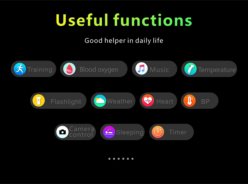 Q26 Pro Smartwatch 1.83'' TFT Screen BT5.0 Sports Bracelet 24 Sports Modes Health Monitor 200mAh Battery - Black