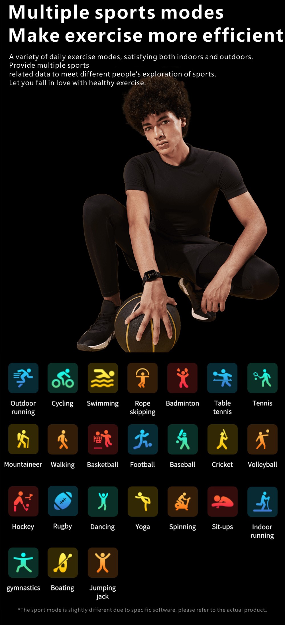 Q26 Pro Smartwatch 1.83'' TFT Screen BT5.0 Sports Bracelet 24 Sports Modes Health Monitor 200mAh Battery - Blue