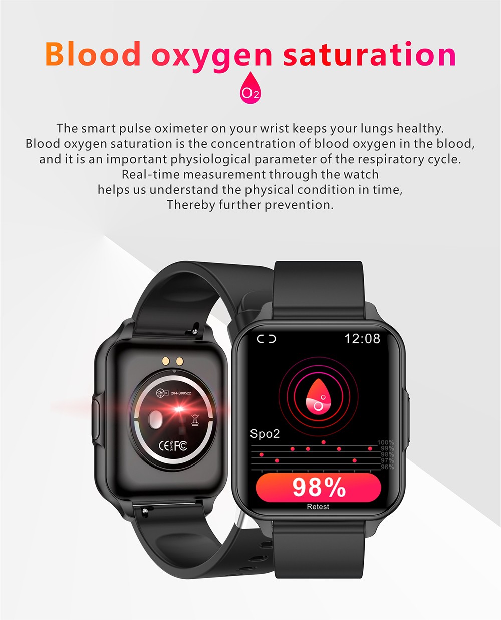 Q26 Pro Smartwatch 1.83'' TFT Screen BT5.0 Sports Bracelet 24 Sports Modes Health Monitor 200mAh Battery - Pink