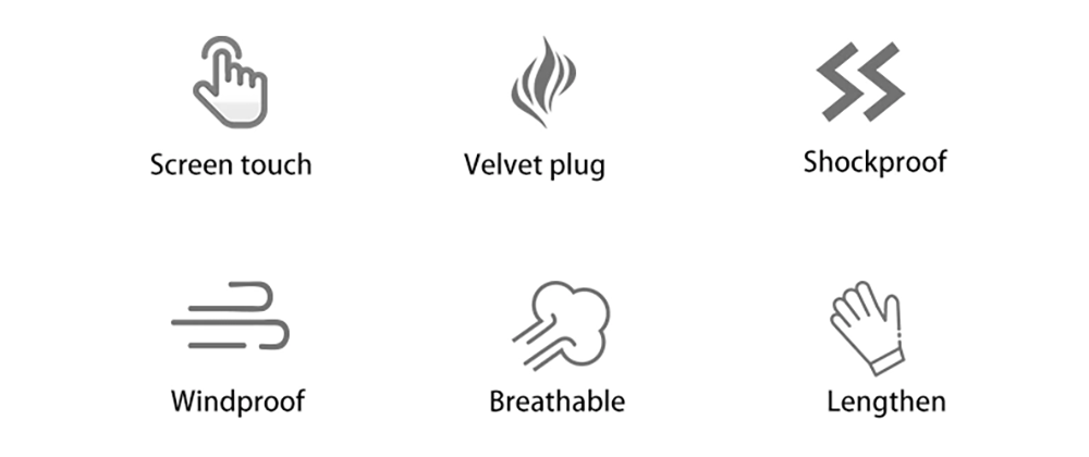 ROCKBROS Cycling Gloves Shockproof Wear Resistant Full Finger Windproof Gloves Breathable Lengthen Warm MTB Glove - 2XL 13 ROCKBROS Cycling Gloves Shockproof Wear Resistant Full Finger Windproof Gloves Breathable Lengthen Warm MTB Glove - 2XL