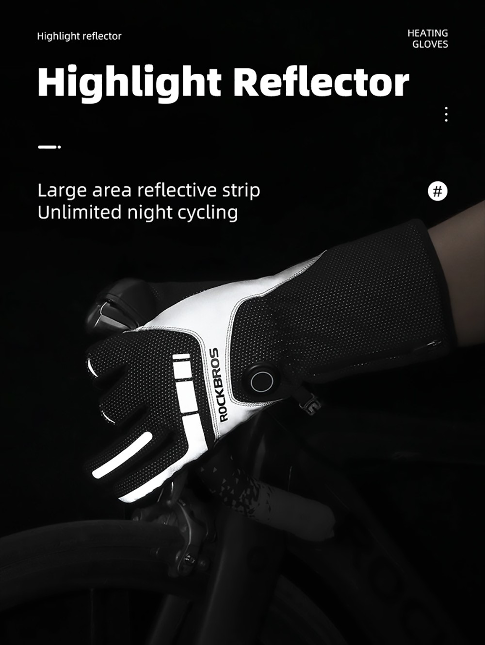 ROCKBROS Bicycles Bikes Motorcycle Gloves Waterproof Heated Thermal Heated Gloves Touch Screen Battery Powered Three Gears Adjustment Anti-Slip Cycling Skiing Climbing Gloves Winter Heating Gloves - M 26 ROCKBROS Motorcycle Gloves Waterproof Heated Thermal Heated Gloves Touch Screen Battery Powered Cycling Skiing Gloves - M