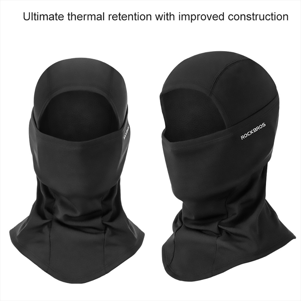 ROCKBROS Snowboard Face Mask Windproof Warm Outdoor Thermal Fleece Ski Mask Breathable Unisex for Camping, Skiing - Blue