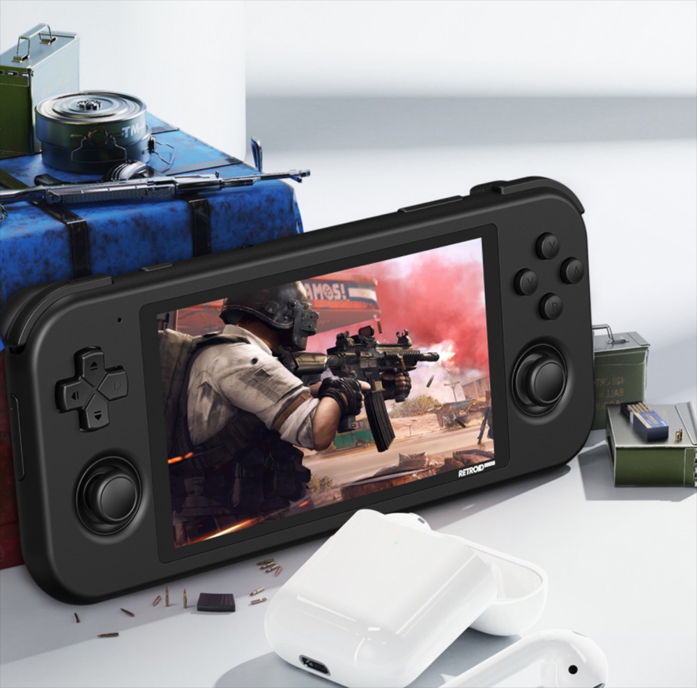 Retroid Pocket 3 Portable Game Console Android 11 4.7 inch IPS Touch Screen 2GB RAM 32GB eMMC WiFi Bluetooth - Yellow