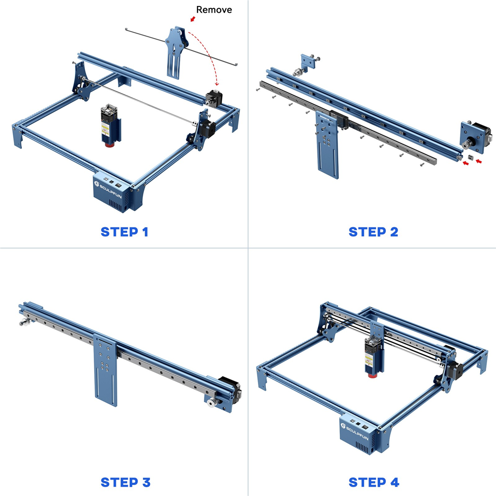 SCULPFUN S6/S9 X-Axis Linear Guide Rail Upgrade Assembly