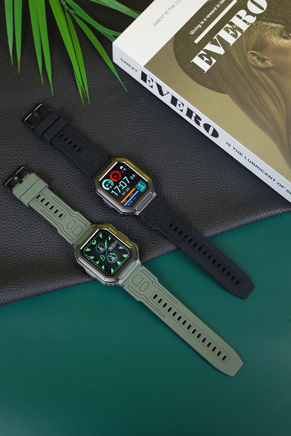 SENBONO C20S Smartwatch 1.8'' Screen BT5.0 GPS Voice Assistant Heart Rate, Blood Pressure, SpO2 Monitor - Black