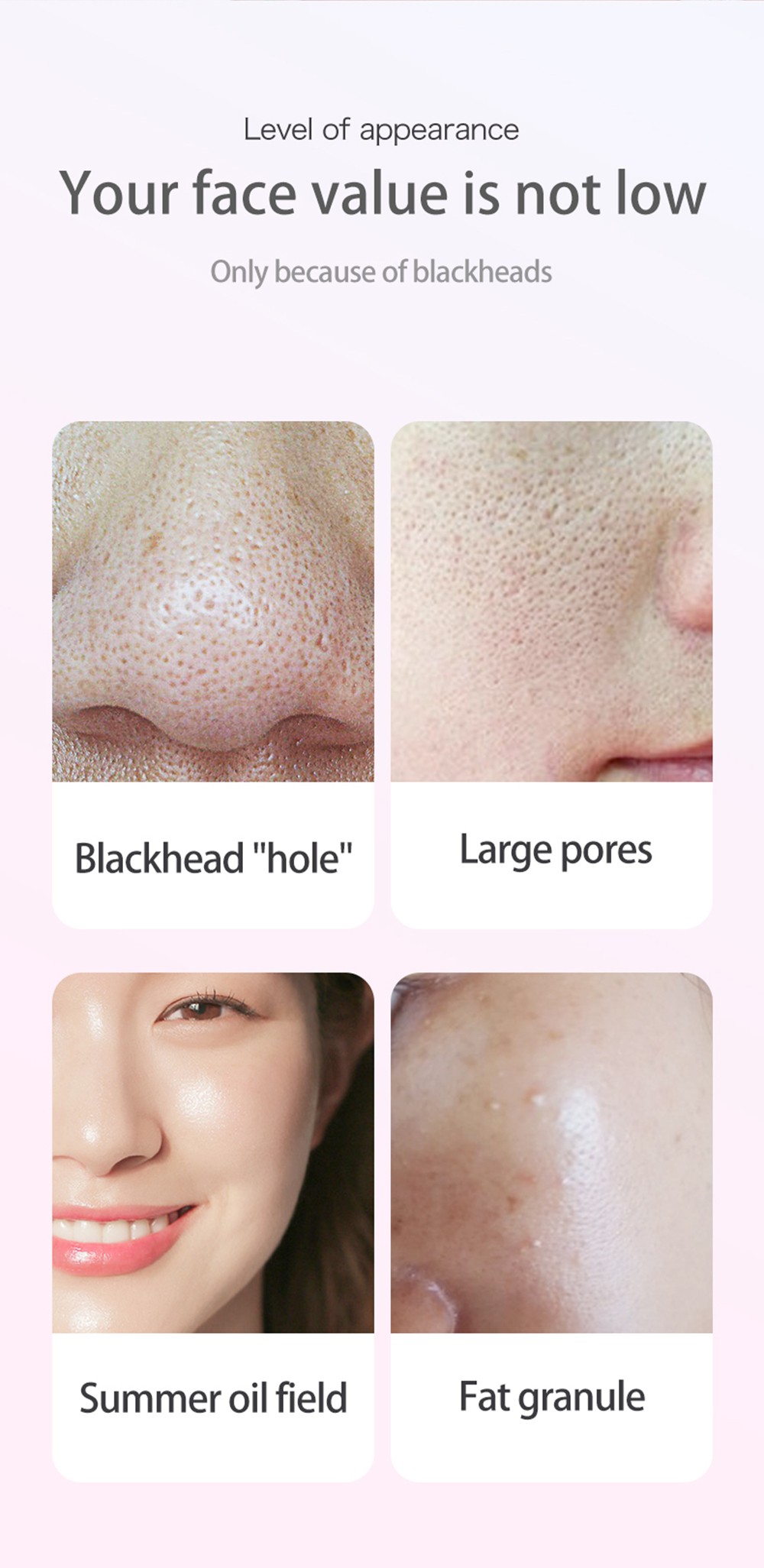 SUNUO H200 Smart Visual Blackhead Remover, 5 million Pixels HD Camera, 20X Magnification 1800mAh Battery, WiFi Connection