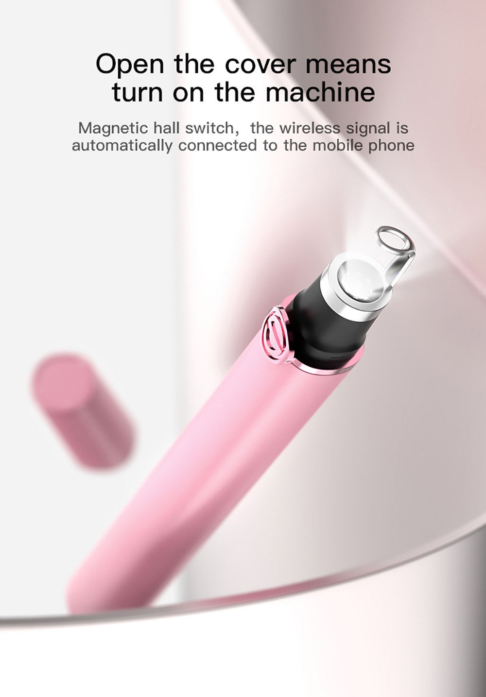 SUNUO M3 Smart Visible Acne Removal Cleaner, 500W HD Camera, 20X Magnification, WiFi Connection, IP65 Waterproof - Pink