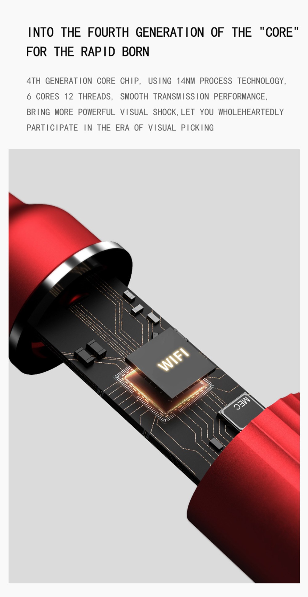 SUNUO P40 Pro Smart Visual Ear Cleaner, 5 Million HD Camera, 6-Axis Gyroscope, Hall-Style Switch, Waterproof, WiFi Connection - Black