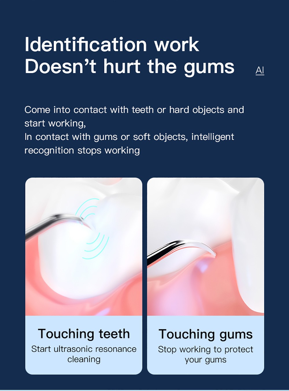 SUNUO T12 PLUS Smart Visual Ultrasonic Dental Scaler Blue