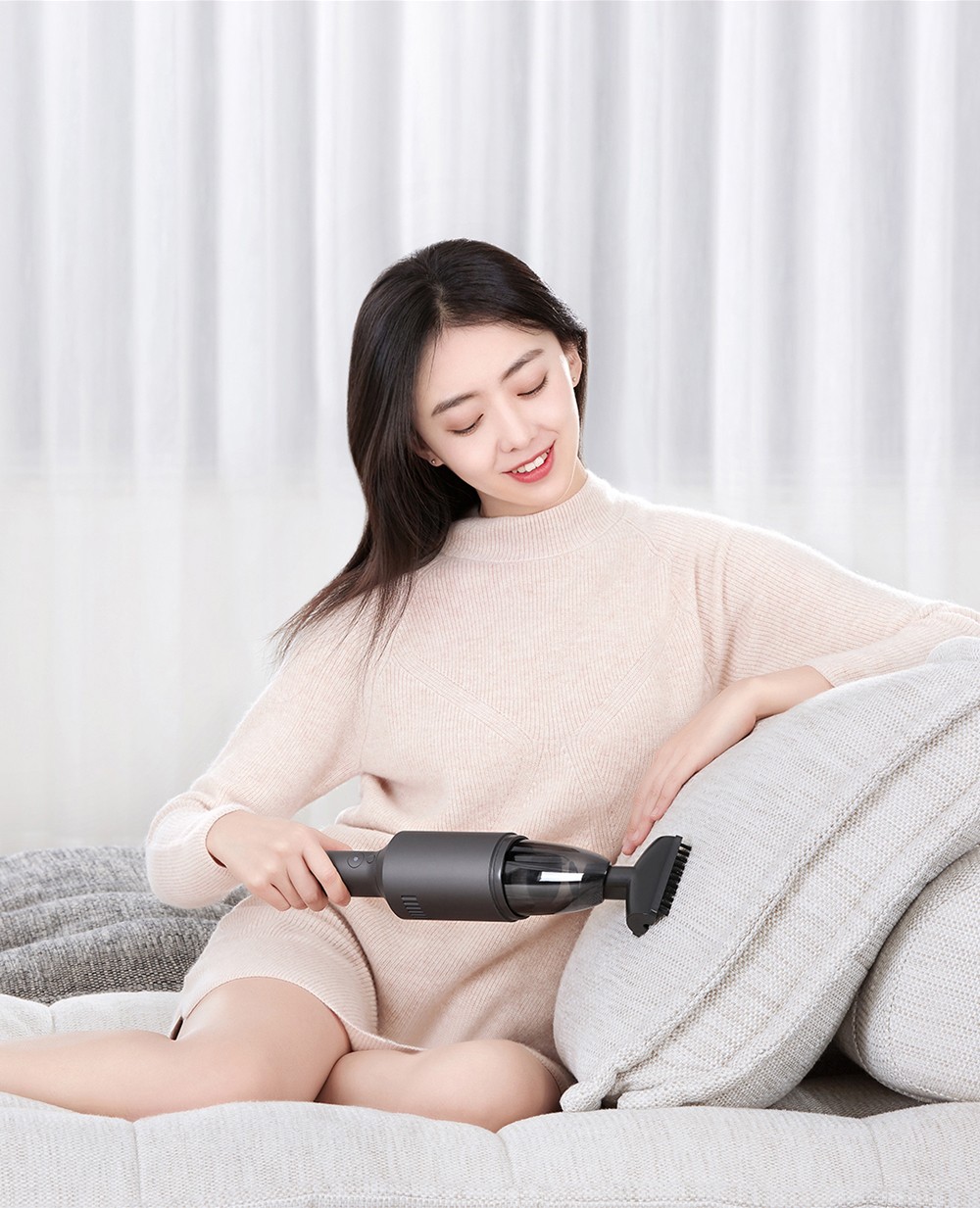 Shunzao Z1 Pro Portable Handheld Vacuum Cleaner, 15.5Kpa Suction, 2-gear Speed, 0.1L Dust Cup, 2000mAh Battery, Type-C Charging