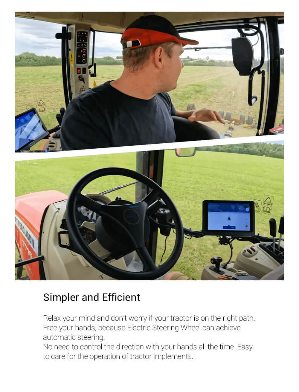 Sveaverken F100 Tractor Auto Steer System with Advanced Mode