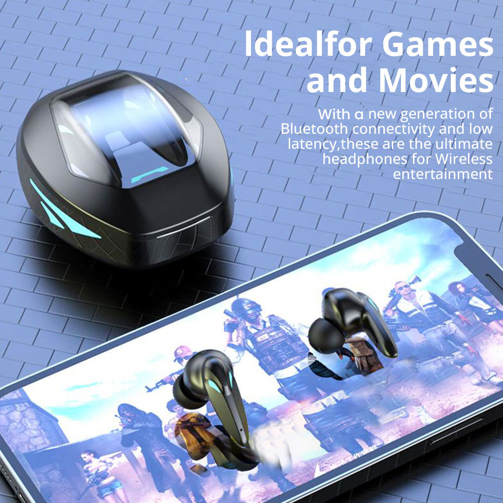 TG09 TWS Earphone Wireless Bluetooth 5.1 Stereo 9D Sports Gaming Headset