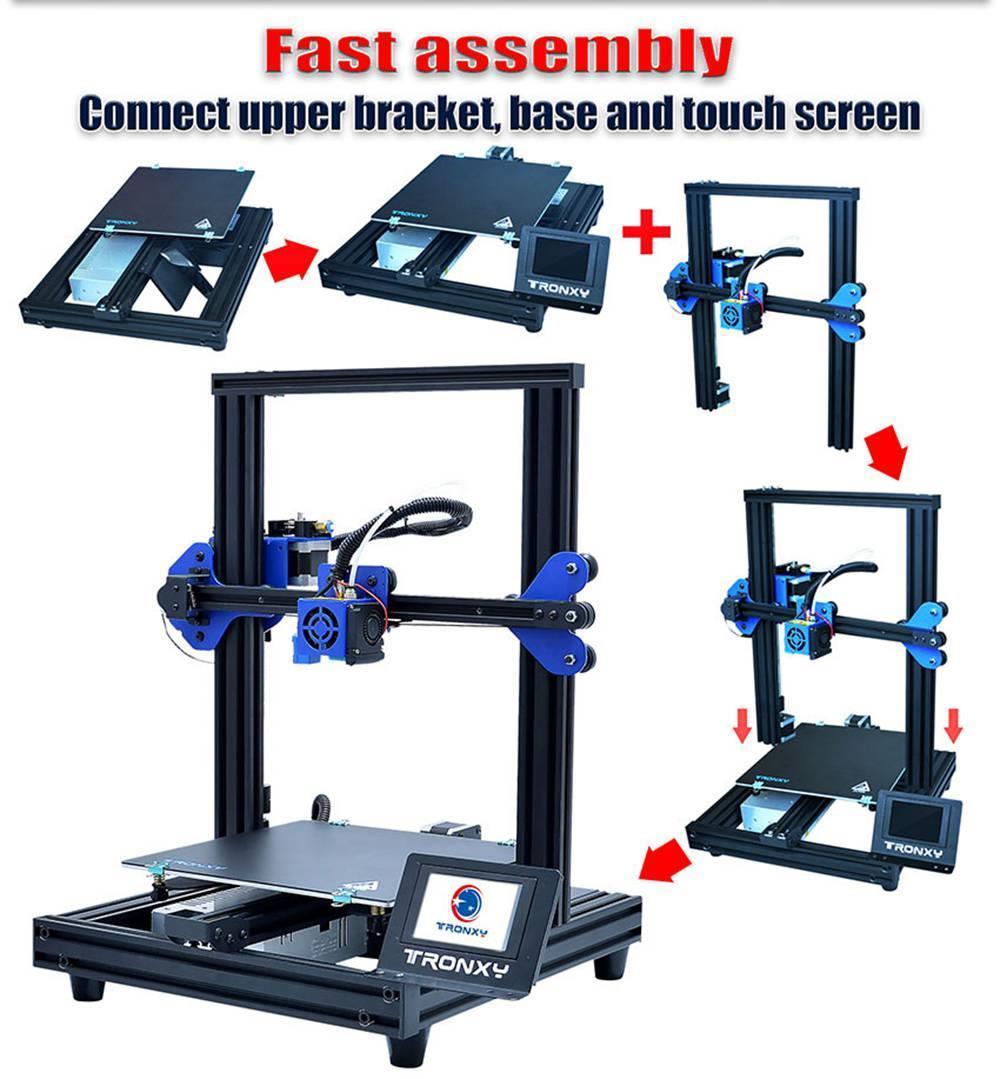 3D tlačiareň TRONXY XY-2 Pro Titan, extrudér Titan, detekcia chodu vlákna, mimoriadne tichá tlač na pokračovanie, 255x255x245 mm