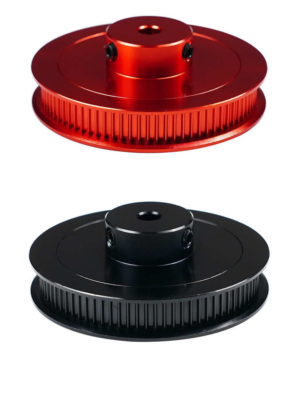 TWO TREES 3D Printer Parts VORON V2.4 80 Teeth GT2 Timing Pulley Bore 5mm Belt Width 6mm Aluminum Alloy Driving Wheel - Red