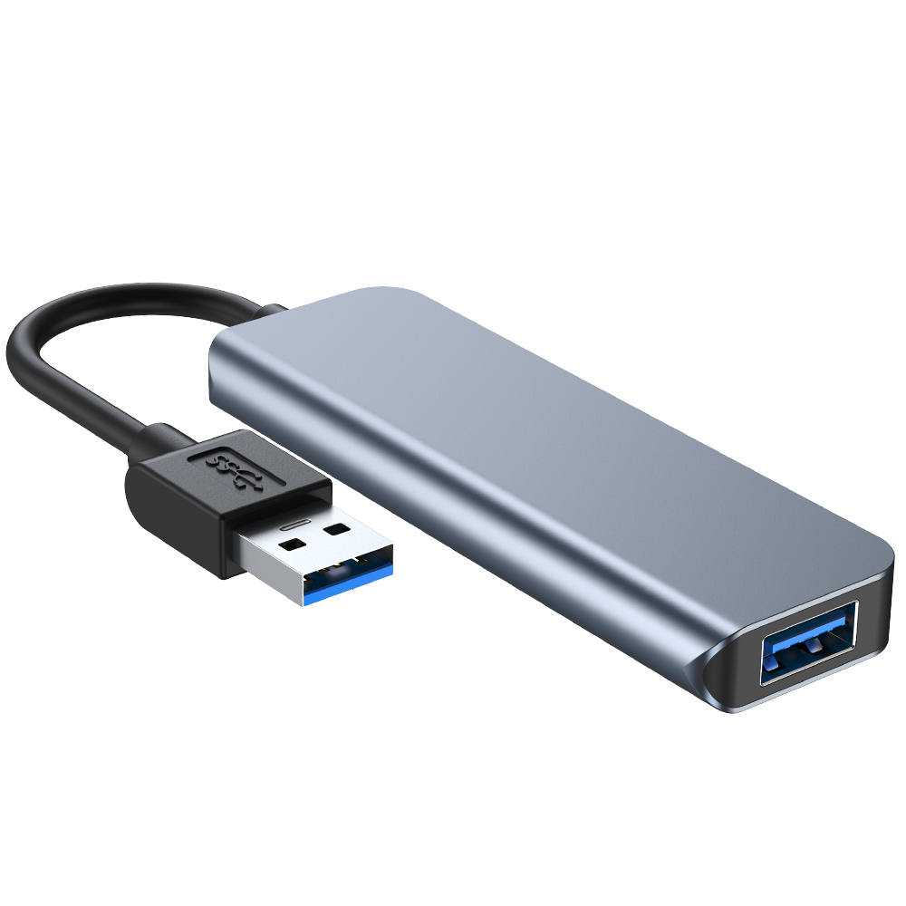 USB Hub 3.0 4 Ports Hub Adapter, Plug and Play, for Computers, Mobile Phones, Laptops