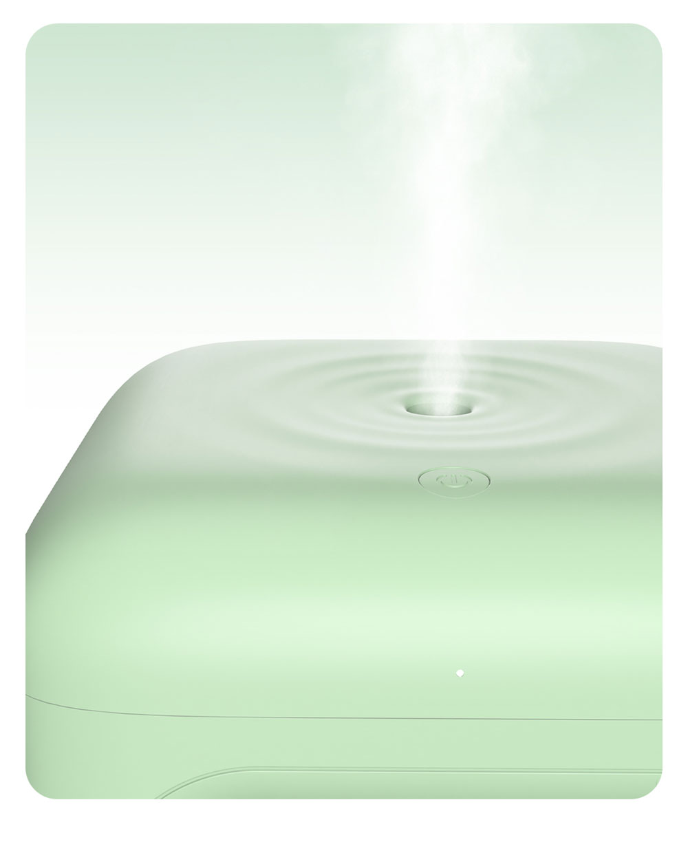Winben Anti Gravity Levitating Water Drop Humidifier, Essential Oil Incense, 600ml Water Tank, Dual Humidification Mode, EU Plug - Green