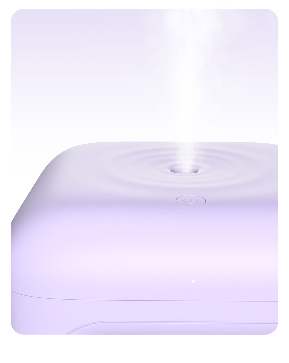 Winben Anti Gravity Levitating Water Drop Humidifier, Essential Oil Incense, 600ml Water Tank, Dual Humidification Mode, EU Plug - Purple