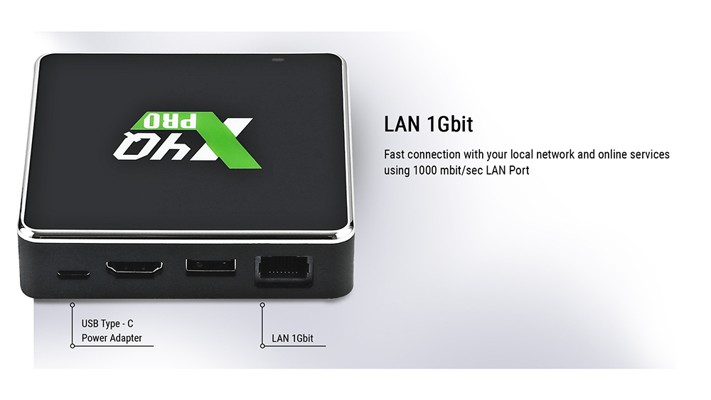 X4Q PRO Android 11 TV Box Amlogic S905X4 8K HDR 4GB/32GB TV BOX 2.4G+5G WiFi Bluetooth 5.1 1000M LAN - EU