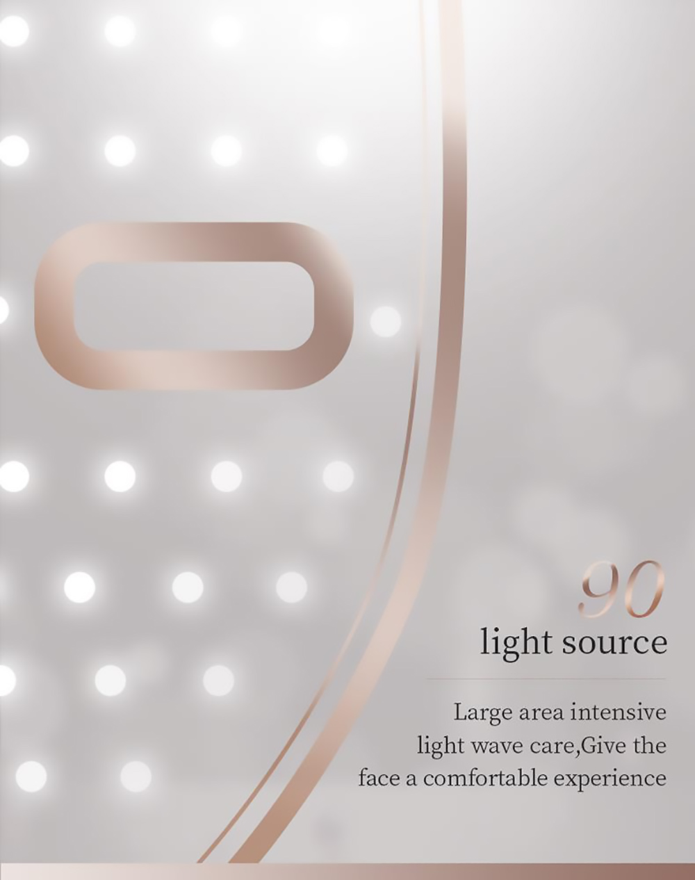 ZM888 LED Color Light Touch Face Mask, Pore Shrinking Brighten Skin Rejuvenation, 7 Lights Modes, Eye Protection