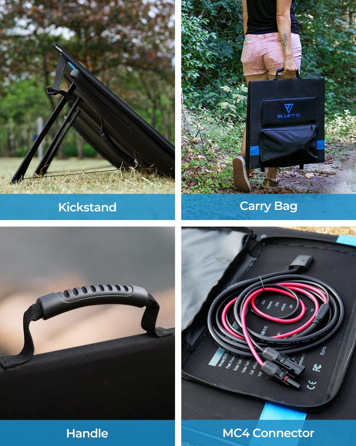 ZENDURE SuperBase Pro 2000 Portable Power Station, 1 x BLUETTI SP200 200W Foldable Solar Panel, 2,096Wh Large Capacity 3,000W Ampup Capability, 14 Outputs, 6.1 Inch Clear Display, Built-in 4G IoT, App Control, Charge to 80% in 1 Hour - EU Plug