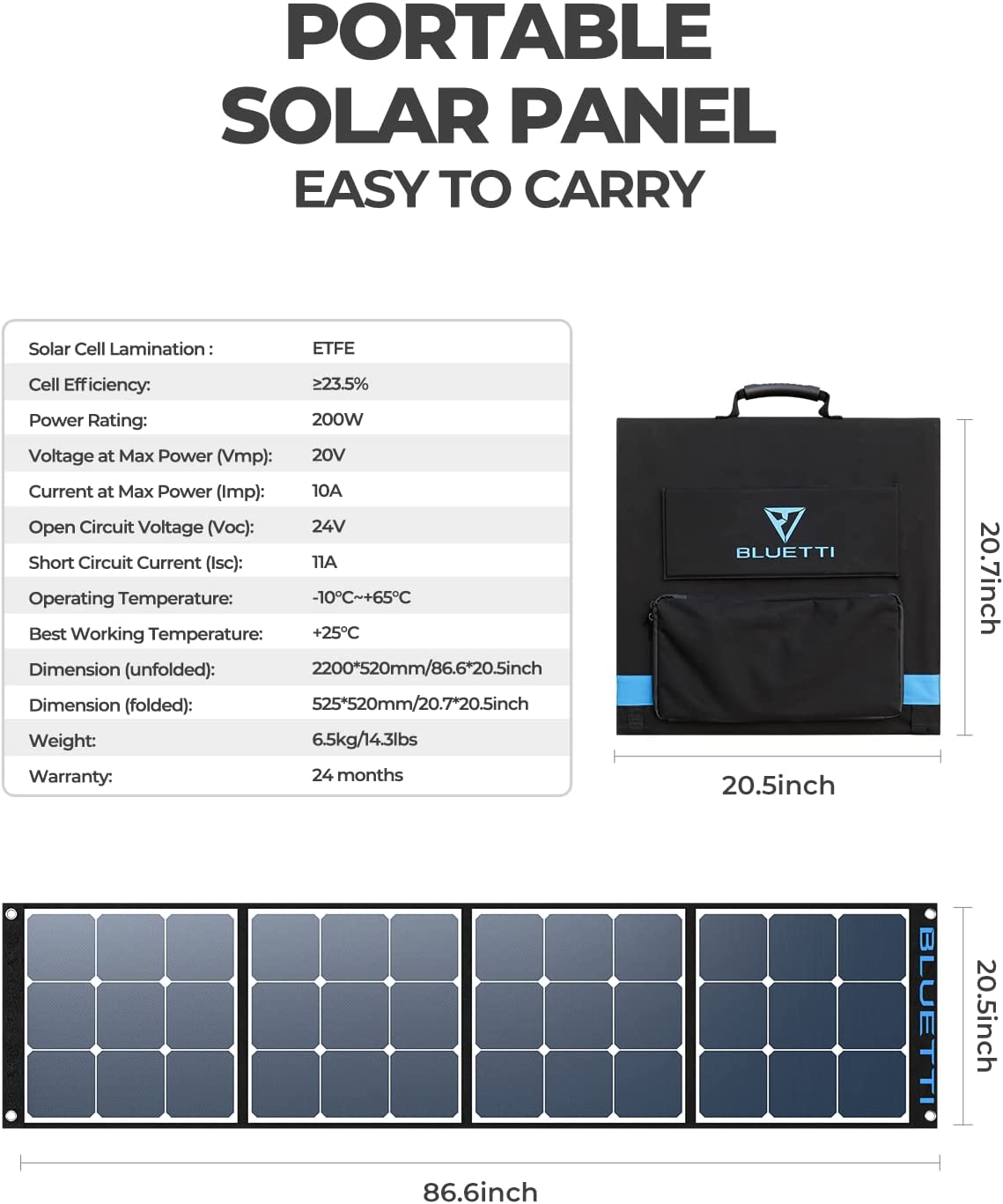 ZENDURE SuperBase Pro 2000 Portable Power Station, 1 x BLUETTI SP200 200W Foldable Solar Panel, 2,096Wh Large Capacity 3,000W Ampup Capability, 14 Outputs, 6.1 Inch Clear Display, Built-in 4G IoT, App Control, Charge to 80% in 1 Hour - EU Plug
