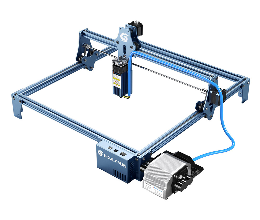 SCULPFUN S9 / S6 Pro / S10 Air Assist Nozzle Kit without Air Pump, High Speed Air Assist, Full Metal Structure