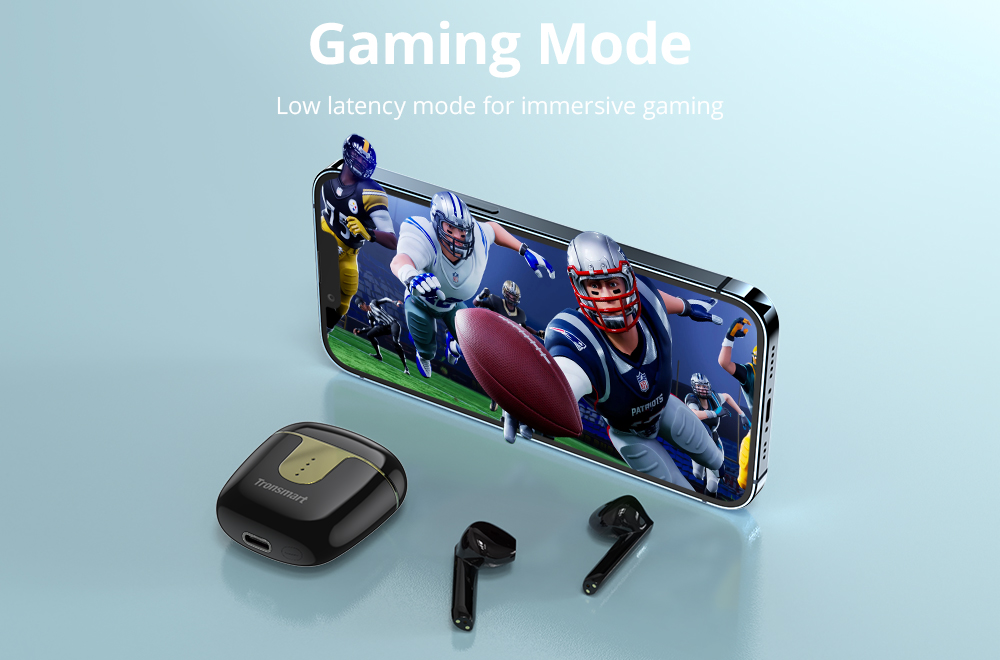 Tronsmart Onyx Ace Pro TWS Earbuds, Qualcomm QCC3040, Qualcomm aptX Adaptive, 27H Playtime, IPX5, One Key Recovery, Black