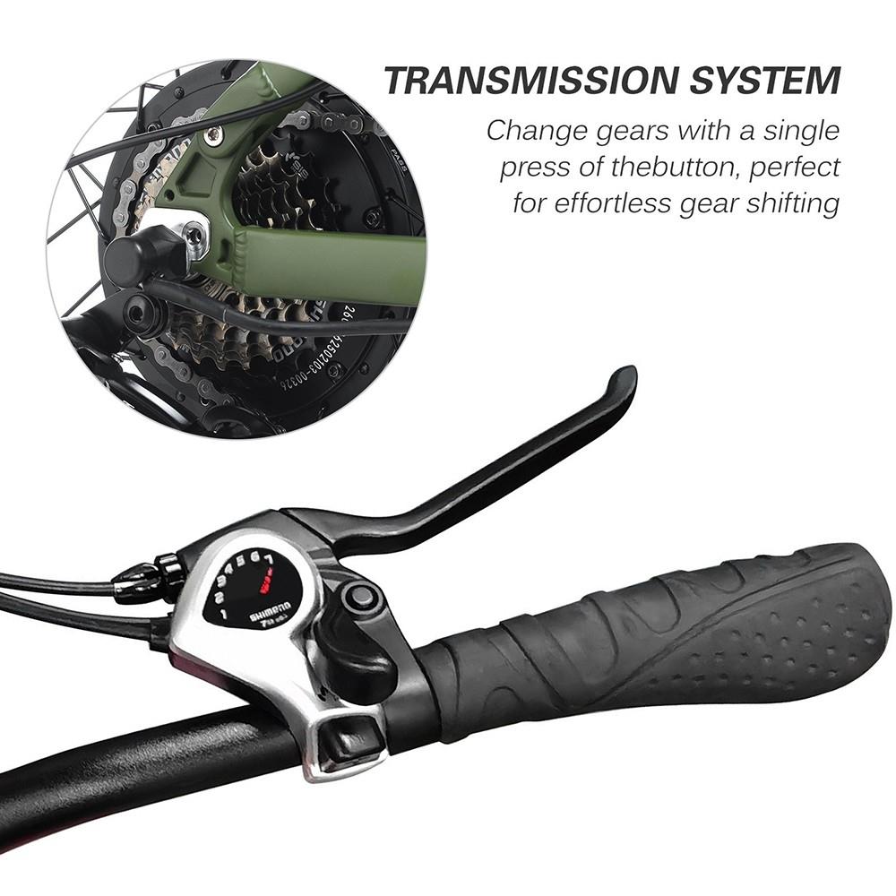 KAISDA K1-V Electric Bike 26 Inch Foldable Mountain Bike 250W Motor 25Km/h Max Speed 36V 10.4Ah Battery 70KM Max Range 120KG Max Load - White