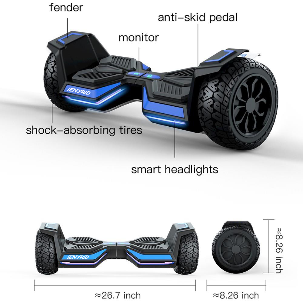 IENYRID X8 Balancing Electric Scooter For Adult, 350W*2 Dual Motors, 10 Inch Off-Road Tires, 15Km/h Max Speed, 4AH Battery For 12KM Range, 100KG Load, APP Control, -rockbros-shop 77dace3f 0d8b 441b bdb1 942015b67c40