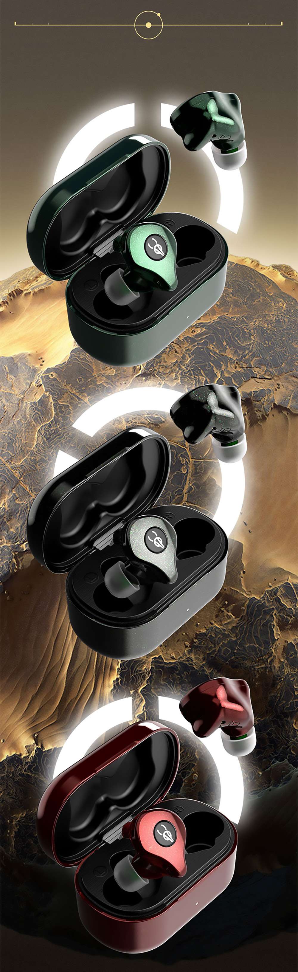 Sabbat E16 Bluetooth 5.2 Music Gaming TWS Earphones, Balanced Armature Driver, Qualcomm QCC3040, 45ms Low Latency, AptX / AAC / SBC, Deep Bass, CVC 8.1 Noise Cancelling, Neon Red -Headphones & Earphones shop 8445eb04 d839 478b 9627 5f1768c329f6