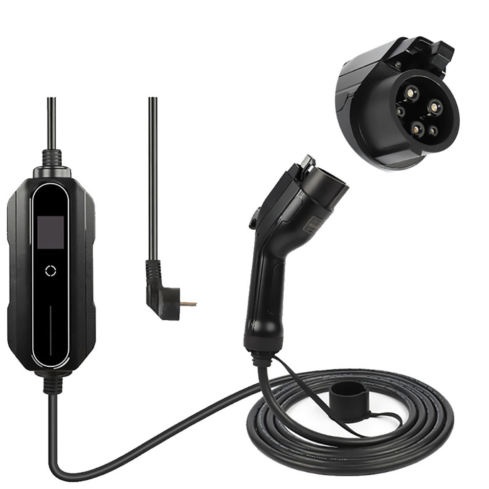 ANDAIIC EV Car Charger Type 2 6A-16A for Electric Vehicle Portable EVSE Charging Cable 5 Meters US Plug