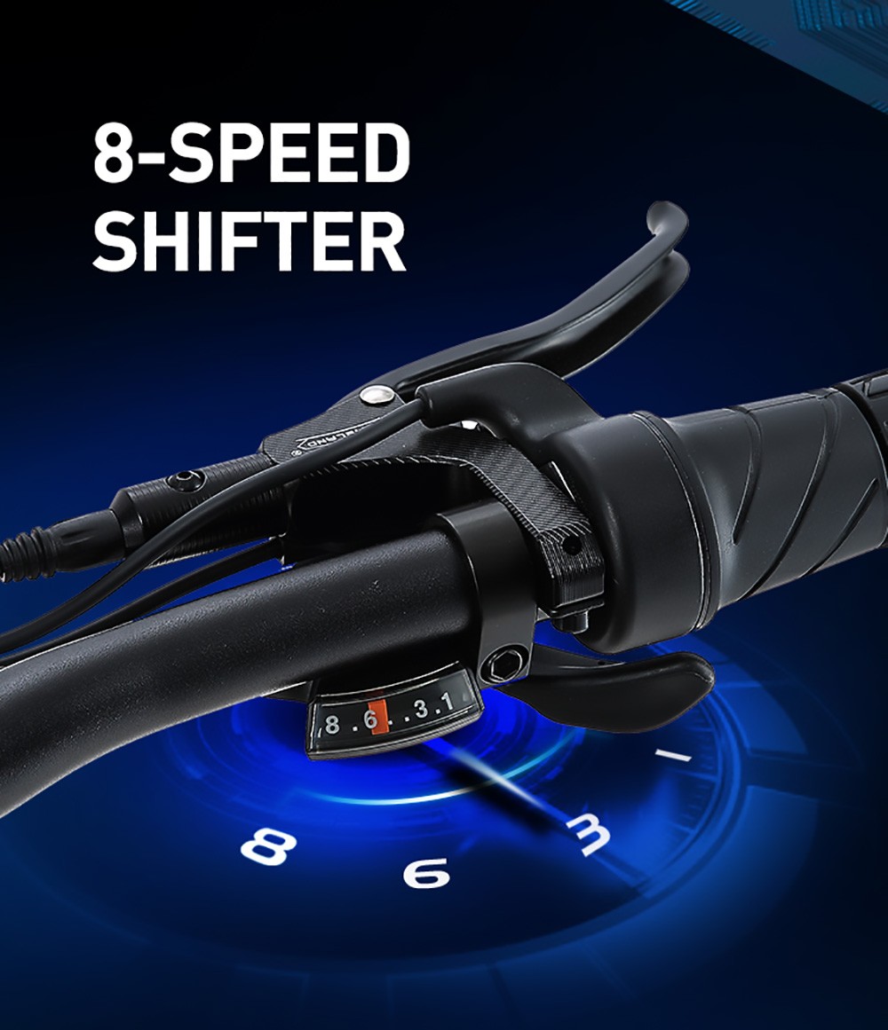 BURCHDA R5 Pro Folding Electric Bike 26*4.0 Inch Fat Tire 1000W Motor 50Km/h Max Speed 48V 15Ah Battery For 60km Range Double Shock Absorbers - Grey 19 BURCHDA R5 Pro Folding Electric Bike 26*4.0 Inch Fat Tire 1000W Motor 50Km/h Max Speed 48V 15Ah Battery For 60km Range Double Shock Absorbers - Grey -rockbros-shop BURCHDA R5 Pro Electric Bike 26 4 0 inch Tire Grey 518790 9