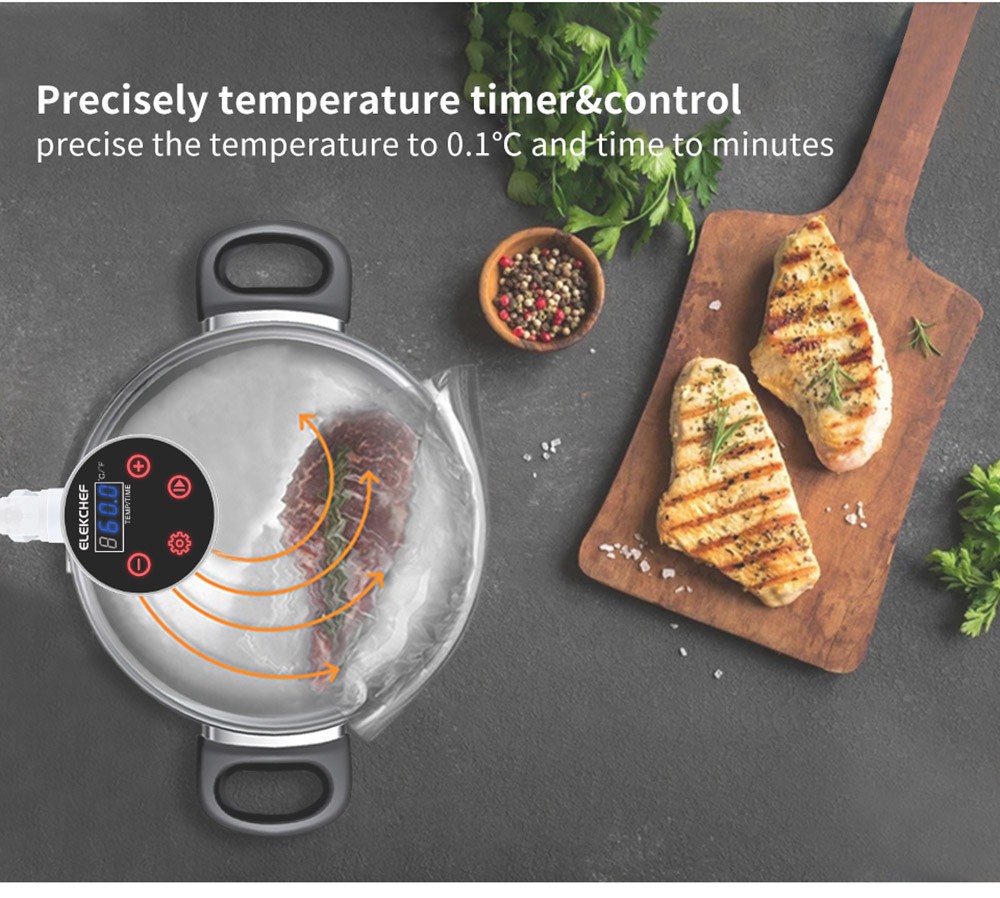 BioloMix ESV8080 Sous Vide Cooker Machine, Immersion Circulator Vacuum Slow Cooker Heater, IPX7 Waterproof, Accurate Temperature -JIMMY Shop BioloMix ESV8080 Sous Vide Cooker Machine 518816 5