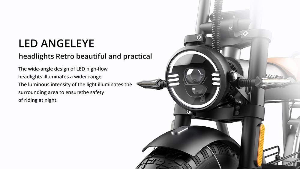 COSWHEEL CT20 Electric Mountain Bike 20*5.0 Inch All-terrain Fat Tire, 750W Brushless Motor 45km/h Max Speed 48V 25Ah Battery 150kg Load -rockbros-shop COSWHEEL CT20 Electric Bike 20 5 0 All terrain Tire 518575 2