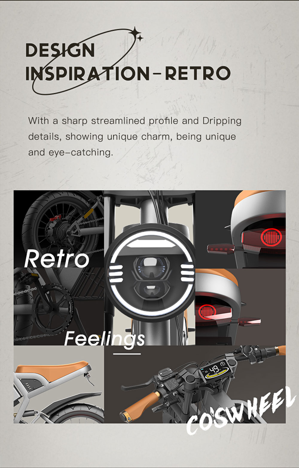 COSWHEEL GT20 Electric Off-road Bike, 20*4.0 Inch Tire, 750W Motor 45km/h Max Speed, 25Ah Battery For 140-160km Range 15 COSWHEEL GT20 Electric Off-road Bike, 20*4.0 Inch Tire, 750W Motor 45km/h Max Speed, 25Ah Battery For 140-160km Range -rockbros-shop COSWHEEL GT20 Electric Off road Bike 518577 1