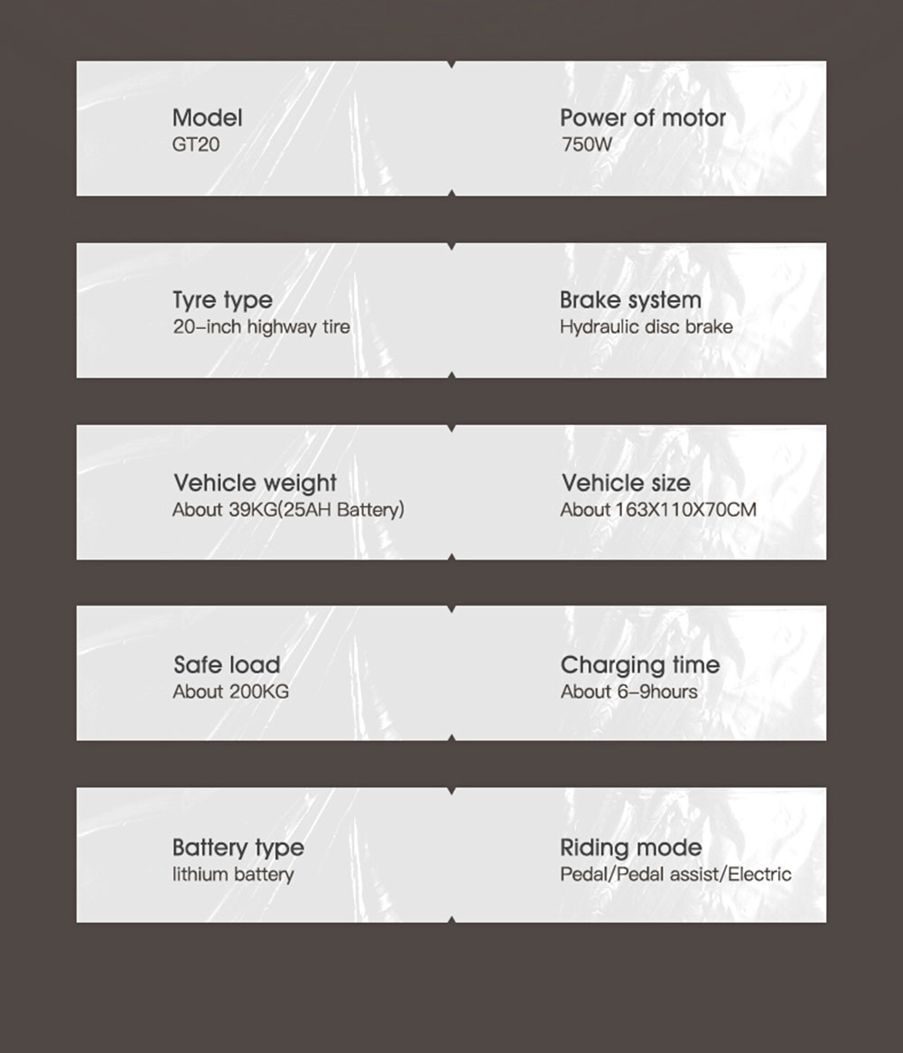 COSWHEEL GT20 Electric Off-road Bike, 20*4.0 Inch Tire, 750W Motor 45km/h Max Speed, 25Ah Battery For 140-160km Range 31 COSWHEEL GT20 Electric Off-road Bike, 20*4.0 Inch Tire, 750W Motor 45km/h Max Speed, 25Ah Battery For 140-160km Range -rockbros-shop COSWHEEL GT20 Electric Off road Bike 518577 17