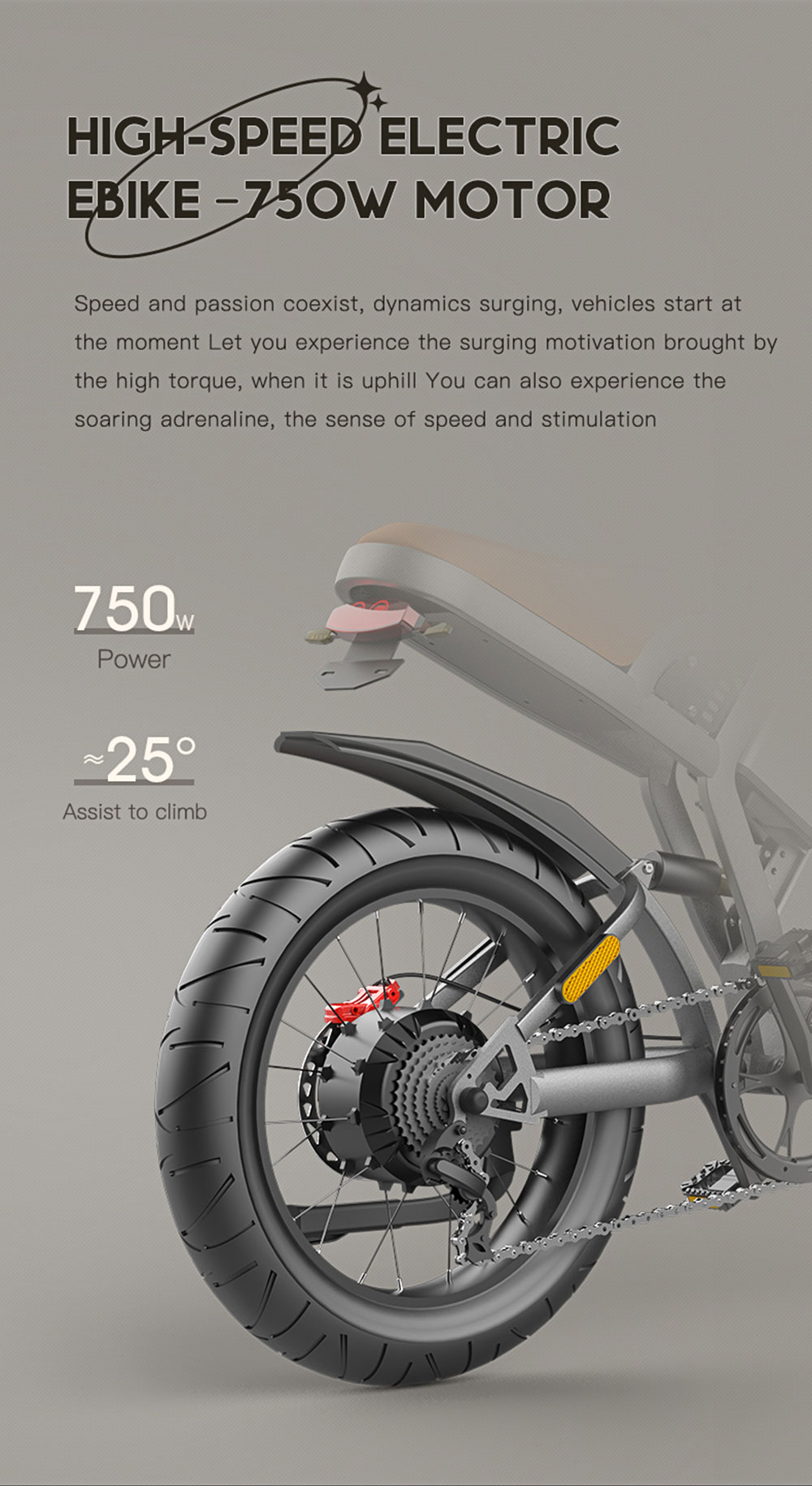 COSWHEEL GT20 Electric Off-road Bike, 20*4.0 Inch Tire, 750W Motor 45km/h Max Speed, 25Ah Battery For 140-160km Range 17 COSWHEEL GT20 Electric Off-road Bike, 20*4.0 Inch Tire, 750W Motor 45km/h Max Speed, 25Ah Battery For 140-160km Range -rockbros-shop COSWHEEL GT20 Electric Off road Bike 518577 3