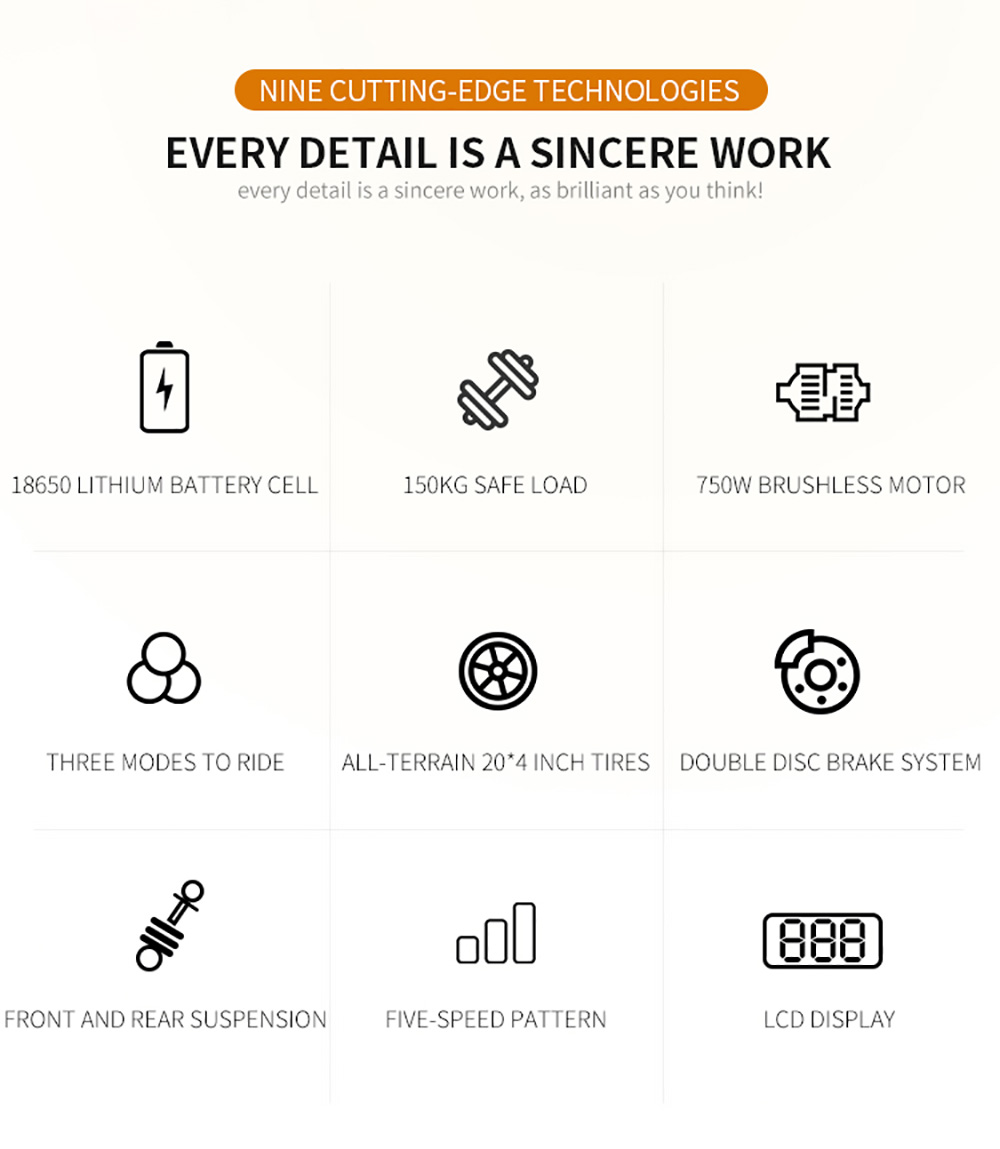 COSWHEEL T20R All-Terrain E-Bike, 20*4.0'' Tires, 750W Brushless Motor 45km/h Max Speed, 20Ah Battery 150kg Load -rockbros-shop COSWHEEL T20R All Terrain E Bike 518573 1