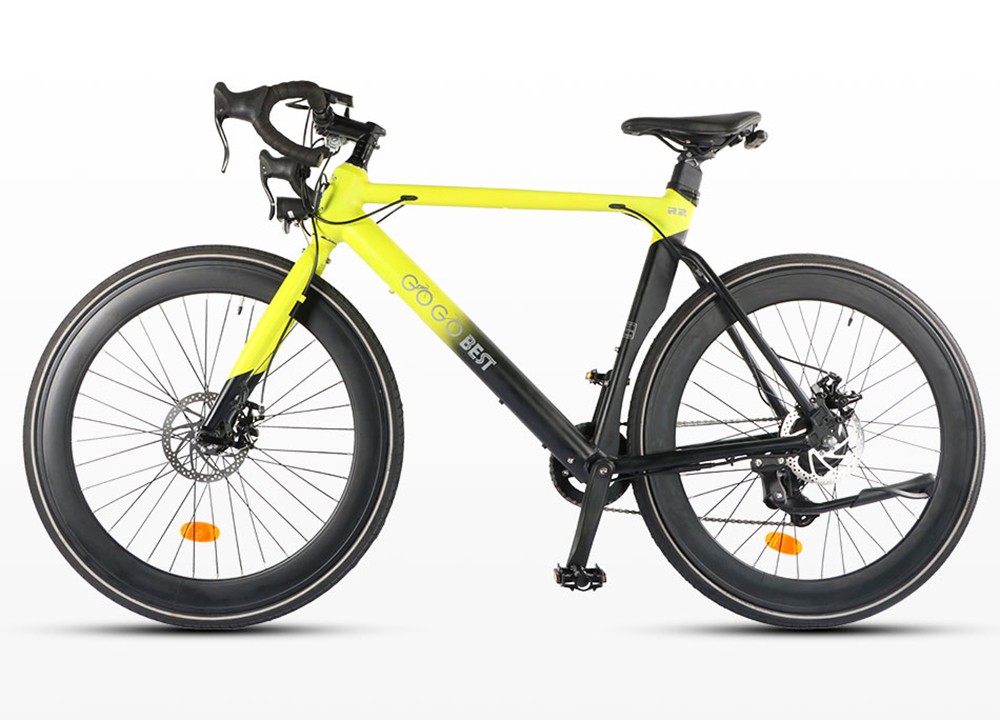 GOGOBEST R2 Electric City Road Bike 700C*32C Tires 36V 250W Motor 32Km/h Max Speed 36V 9.6Ah Battery For 60-80KM Range 100kg Load SHIMANO 7-Speed Gears - Green 17 GOGOBEST R2 Electric City Road Bike 700C*32C Tires 36V 250W Motor 32Km/h Max Speed 36V 9.6Ah Battery For 60-80KM Range 100kg Load SHIMANO 7-Speed Gears - Green -rockbros-shop GOGOBEST R2 Electric City Road Bike Green 518590 9
