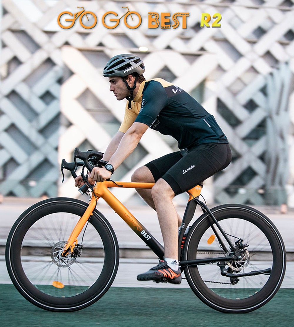 GOGOBEST R2 Electric City Road Bike 700C*32C Tires 36V 250W Motor 32Km/h Max Speed 36V 9.6Ah Battery For 60-80KM Range 100kg Load SHIMANO 7-Speed Gears - Silver -rockbros-shop GOGOBEST R2 Electric City Road Bike Silver 518591 0