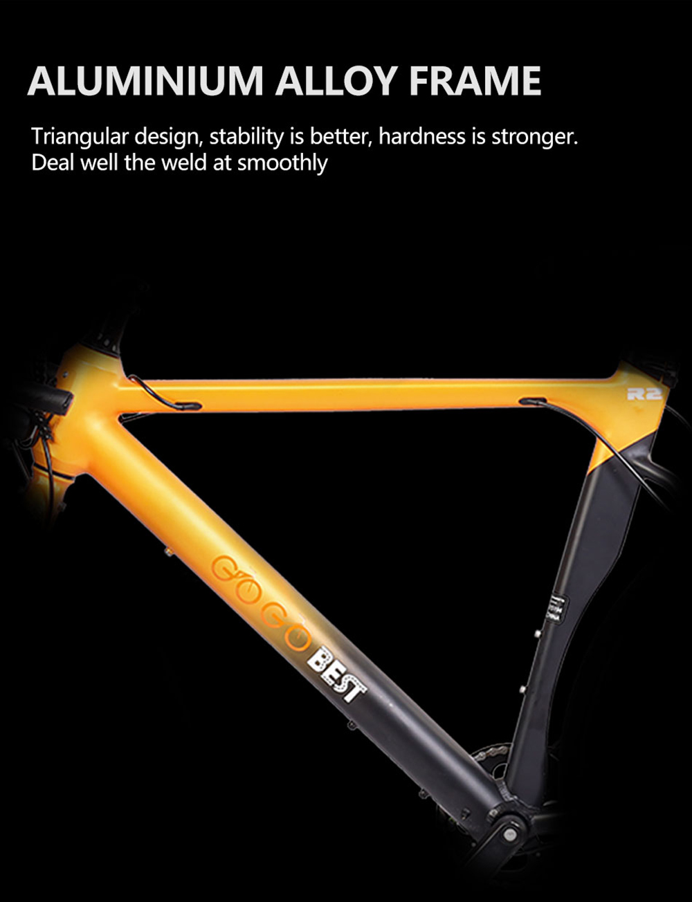 GOGOBEST R2 Electric City Road Bike 700C*32C Tires 36V 250W Motor 32Km/h Max Speed 36V 9.6Ah Battery For 60-80KM Range 100kg Load SHIMANO 7-Speed Gears - Silver -rockbros-shop GOGOBEST R2 Electric City Road Bike Silver 518591 1