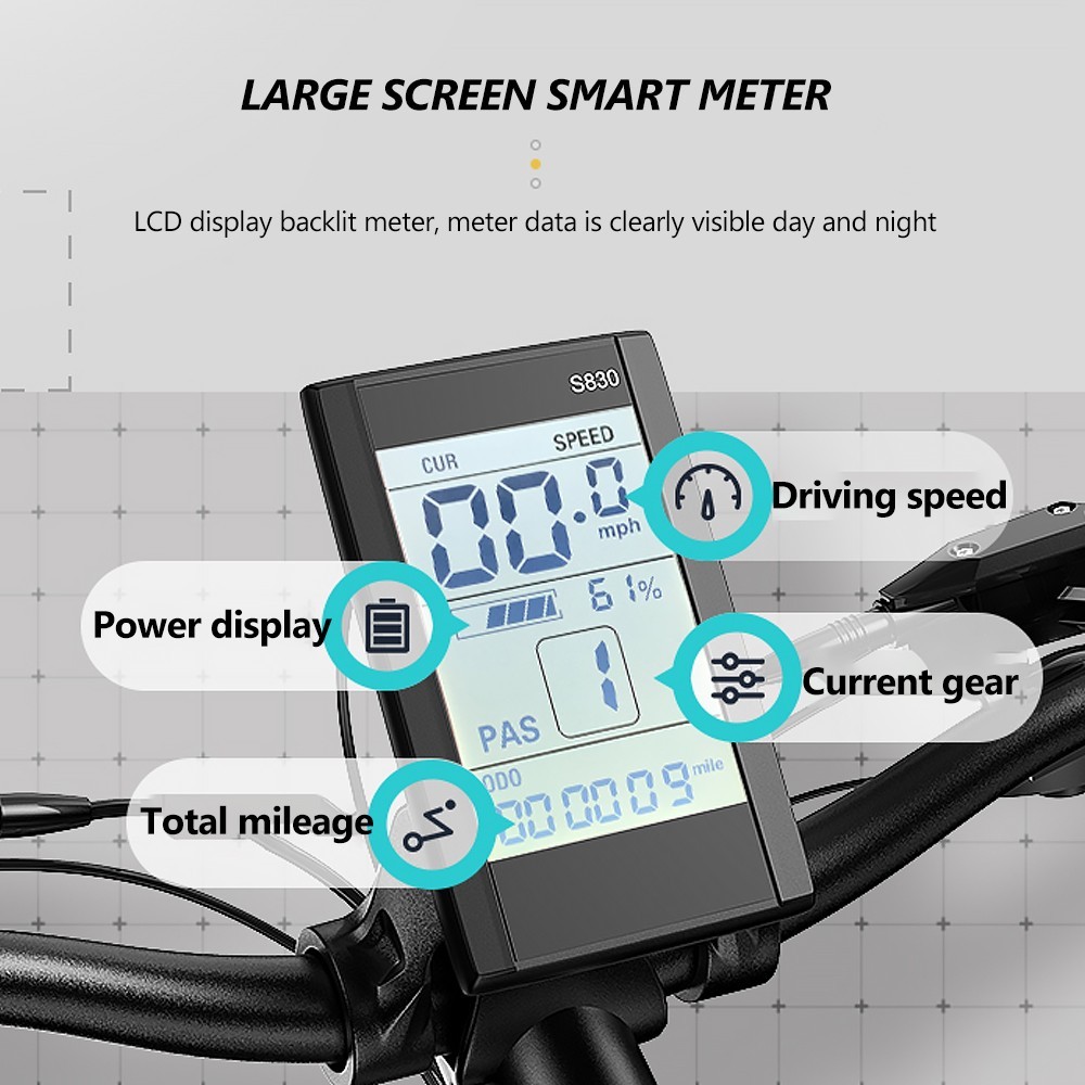 Hidoes B3 Electric Bike 26 Inch 1200W Motor 17.5Ah 25Km/h Speed