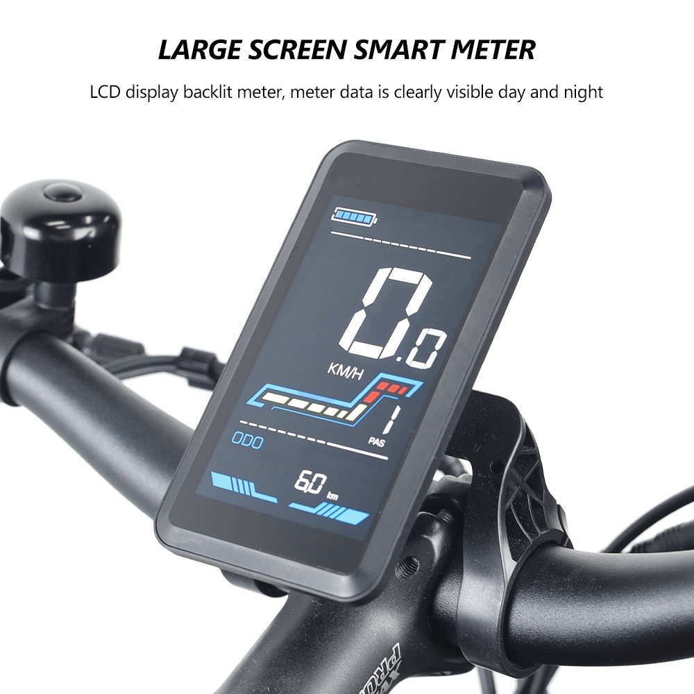 Hidoes B6 All-terrain Electric Bike 20 Inch Off-road Fat Tire, 1200W High Speed Motor 60Km/h Max Speed 48V 17.5Ah Battery Dual Oil Disc Brakes -rockbros-shop Hidoes B6 All terrain Electric Bike 20 Off road Tire 518650 13