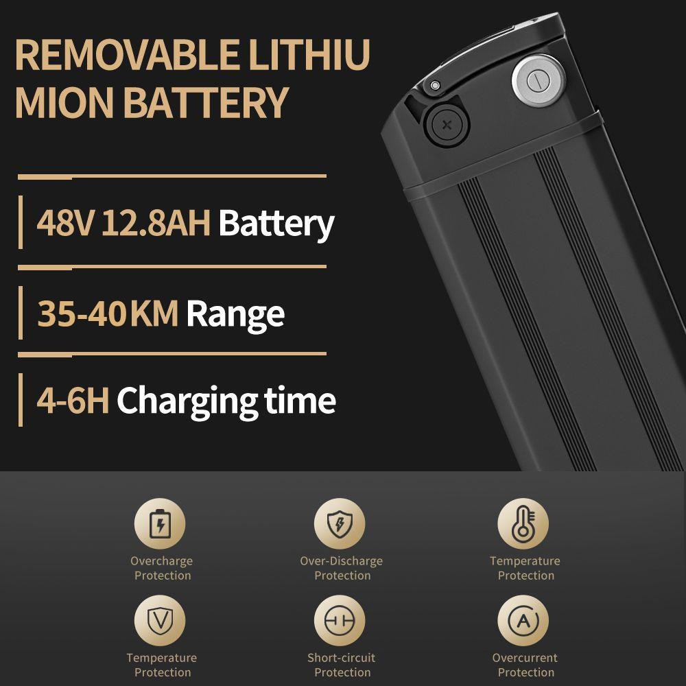 IDOTATA G20 Pro Electric Bike 20*4.0 Inch Chaoyang Fat Tire 48V 1000W Motor 12.8Ah Battery 45Km/h Max Speed Shimano 7 Speed Gear Mechanical Disc Brake IP54 Waterproof -rockbros-shop IDOTATA G20 Pro Electric Bike 518841 1