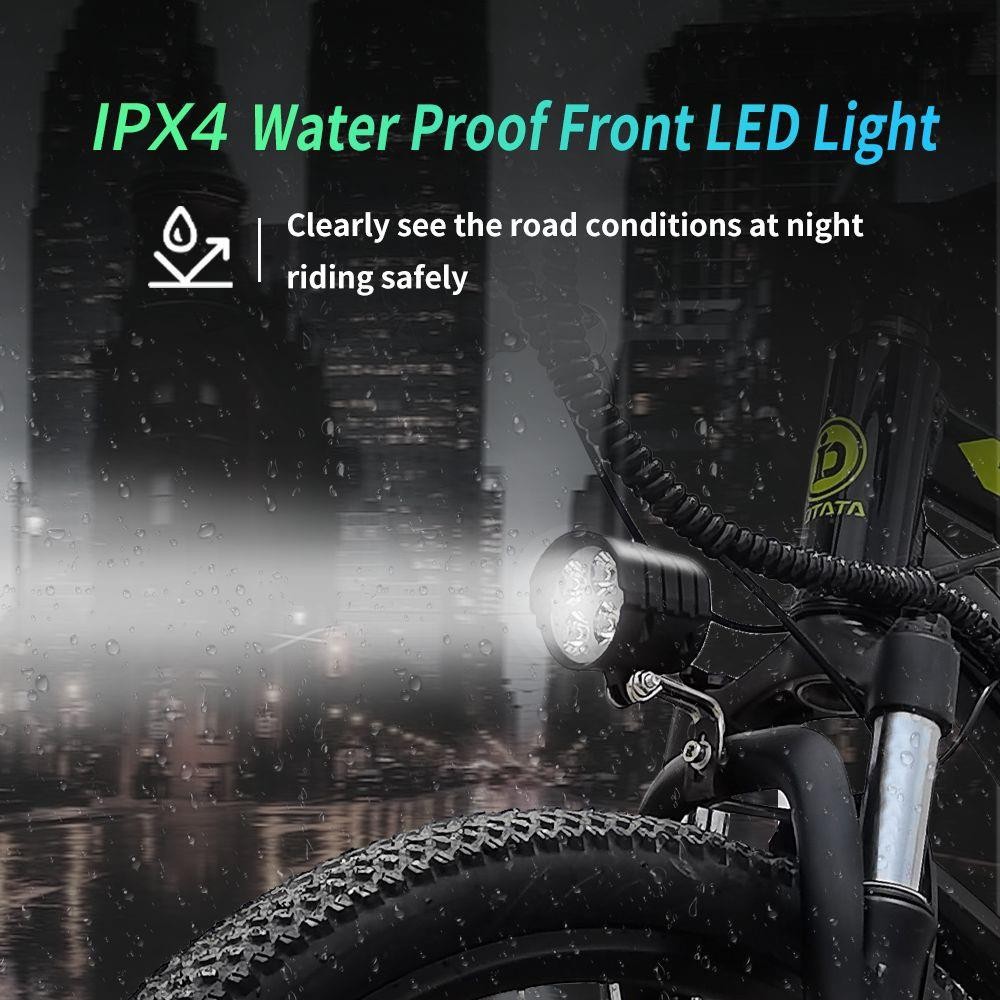 IDOTATA S26 Electric Bike 26 Inch Tire 36V 500W Motor 12.8Ah Battery 36Km/h Max Speed, Shimano 21 Speed Gear, 150kg Load -rockbros-shop IDOTATA S26 36V Electric Bike 518694 0